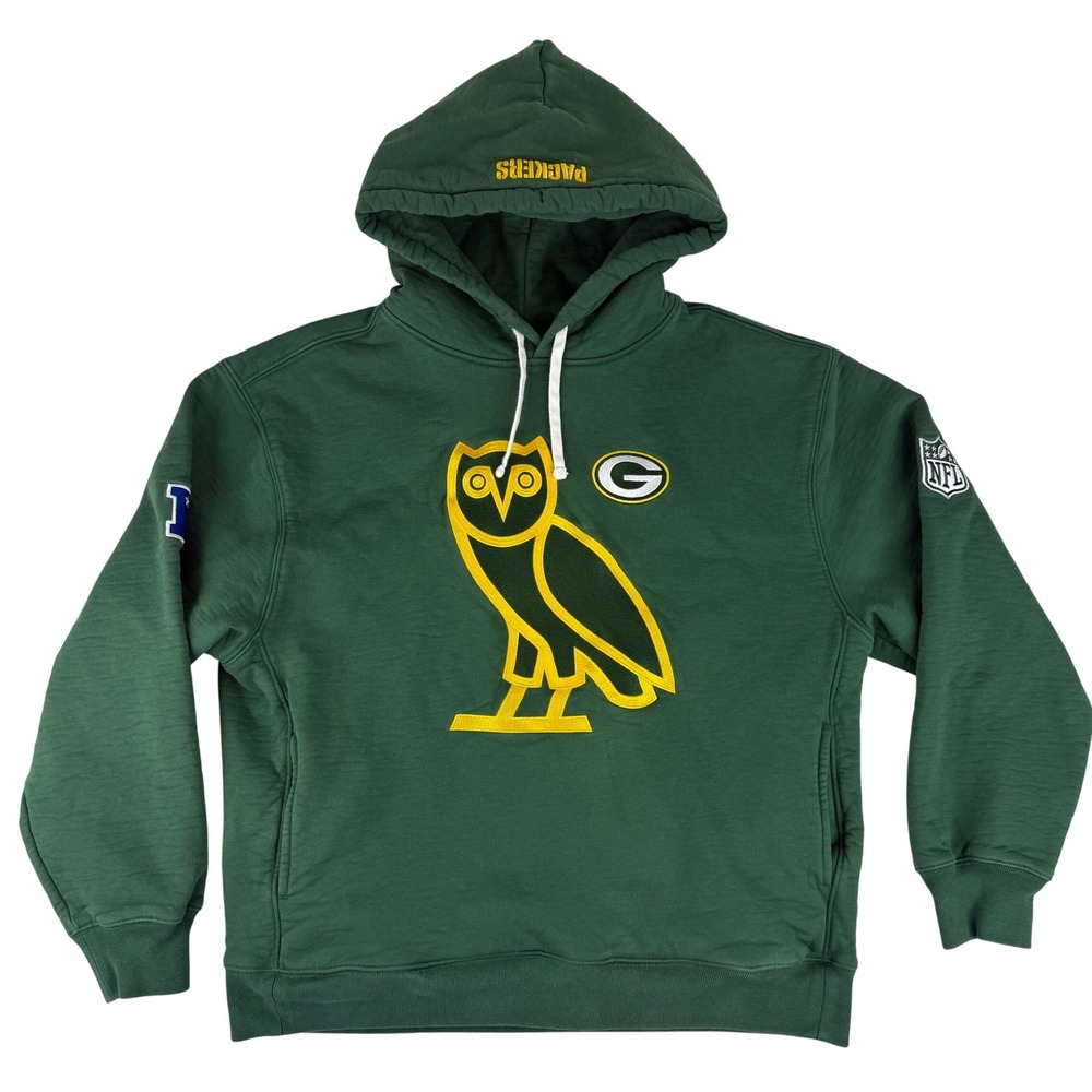OVO NFL Green Bay Packers Hoodie Mens XL Green Drake October's Very Own Pullover